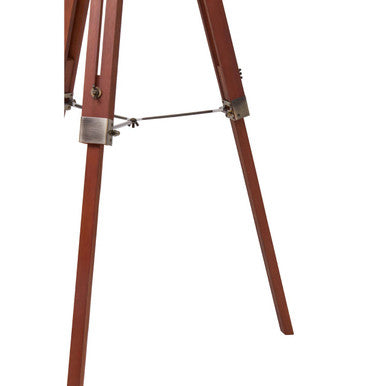 Tripod Floor Lamp with Brown Base | Malvern