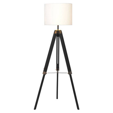 Tripod Floor Lamp with Black Base | Malvern