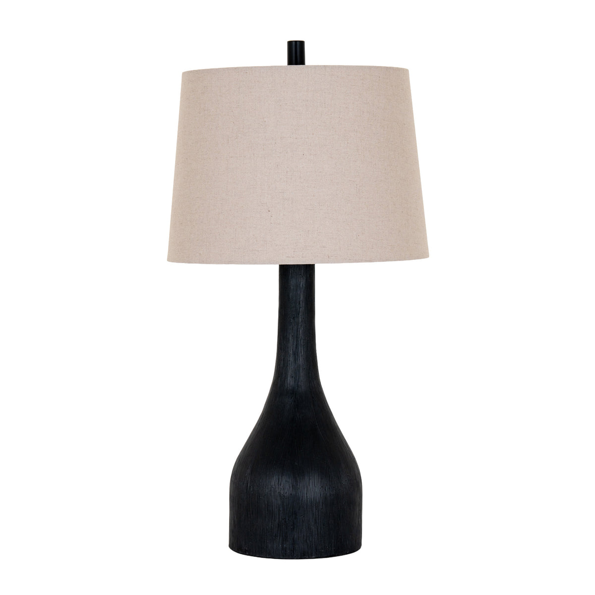 Brompton Table Lamp With Grey Linen Shade