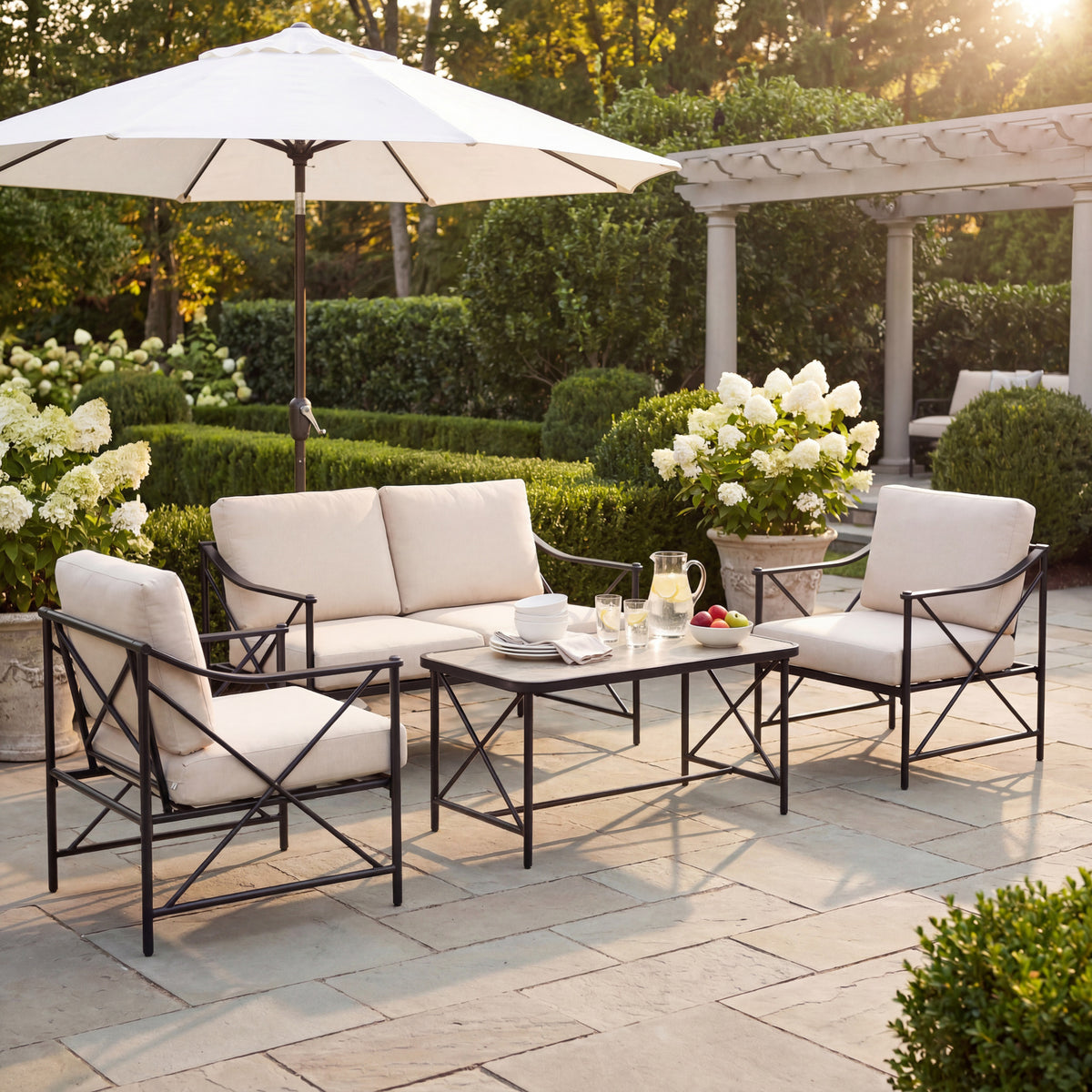 Madison Collection Outdoor 4 Seater Lounge Set