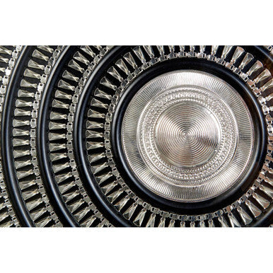 Framed Silver Disc Wall Art | Nason