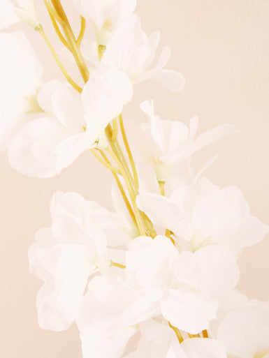 Tall White Delphinium Flower Stem | Fiori Artificial flowers