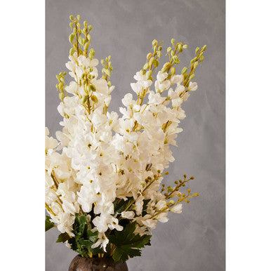 Tall White Delphinium Flower Stem | Fiori Artificial flowers