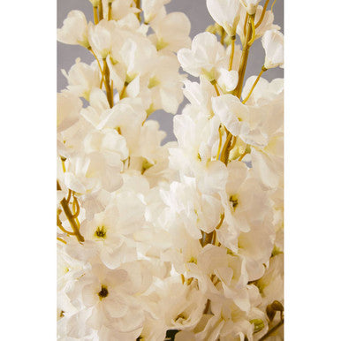 Tall White Delphinium Flower Stem | Fiori Artificial flowers