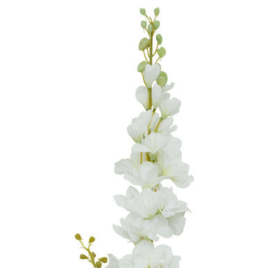 Tall White Delphinium Flower Stem | Fiori Artificial flowers