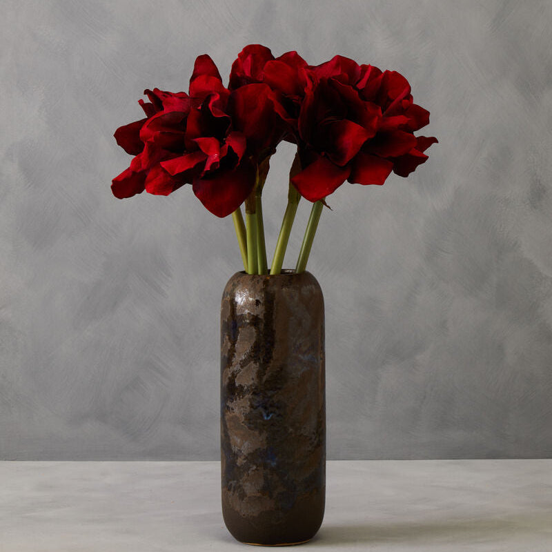 Burgundy Amaryllis Flower Stem | Fiori Artificial flowers
