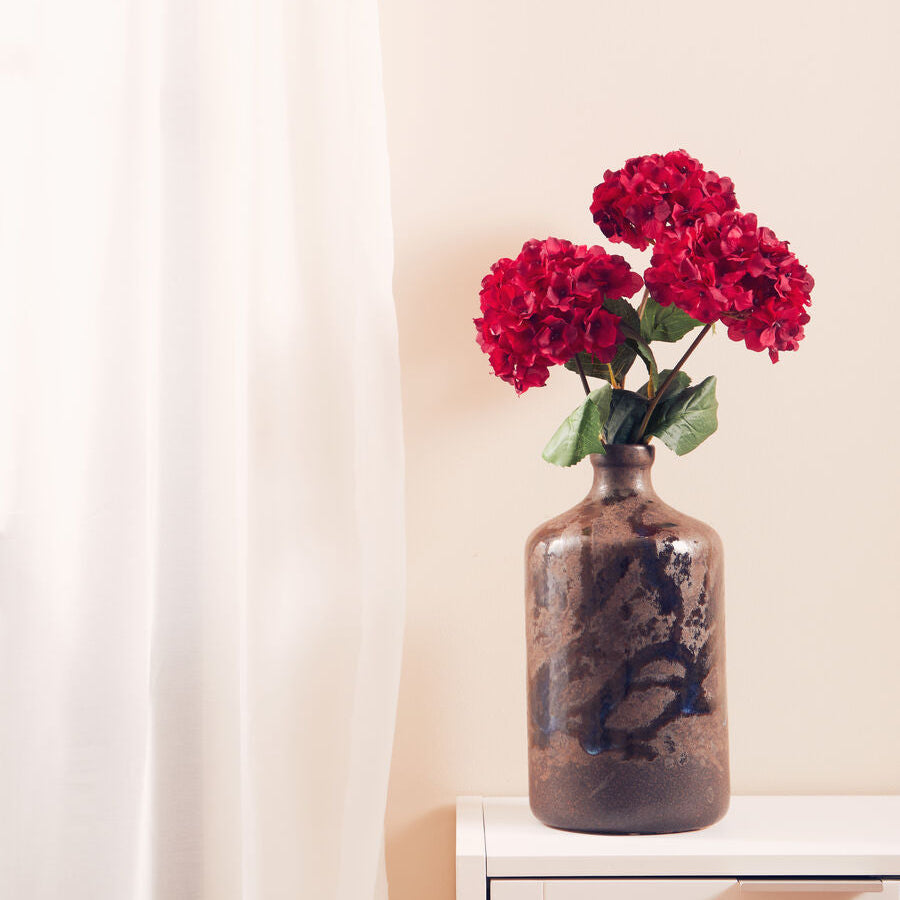 Red Hydrangea Flower Stem | Fiori Artificial flowers
