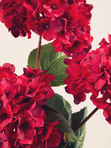 Red Hydrangea Flower Stem | Fiori Artificial flowers