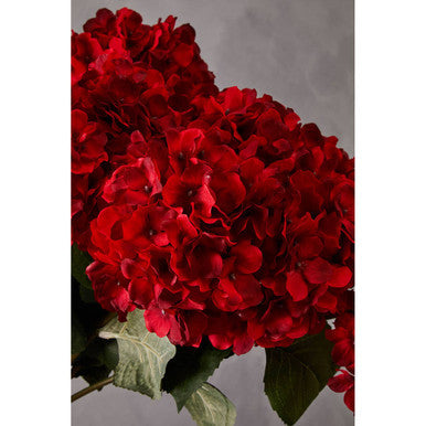 Red Hydrangea Flower Stem | Fiori Artificial flowers
