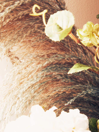 Blue Tall Pampas Grass Stem | Fiori Artificial flowers