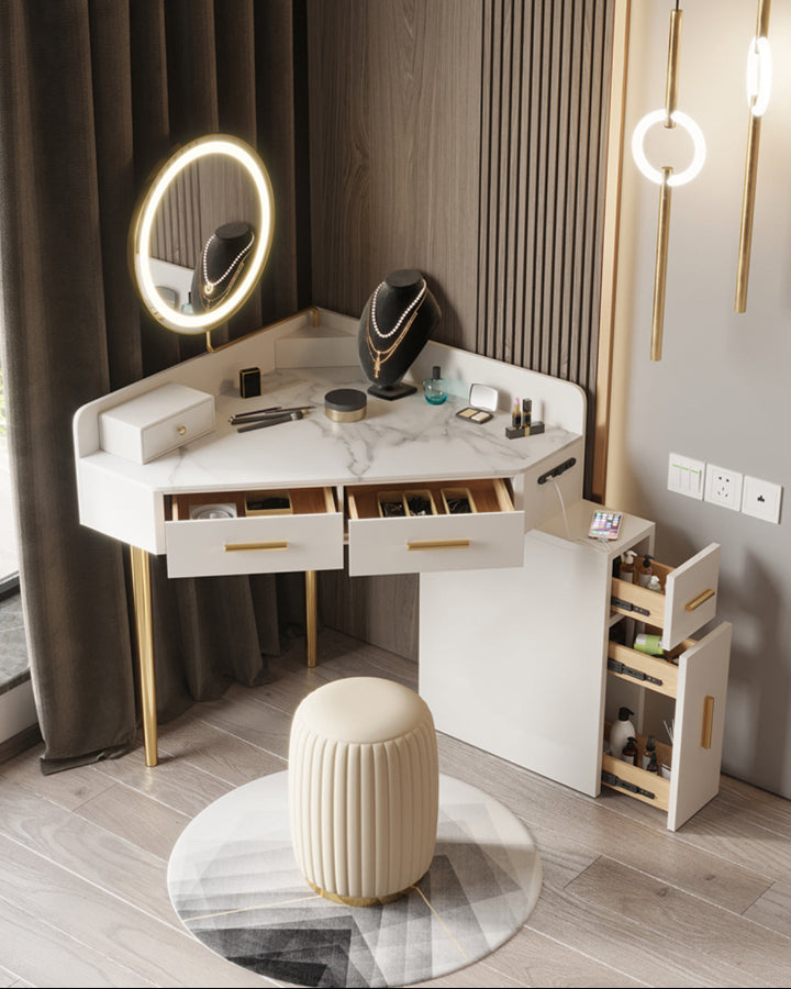 Raija Dressing Table, With USB Charger
