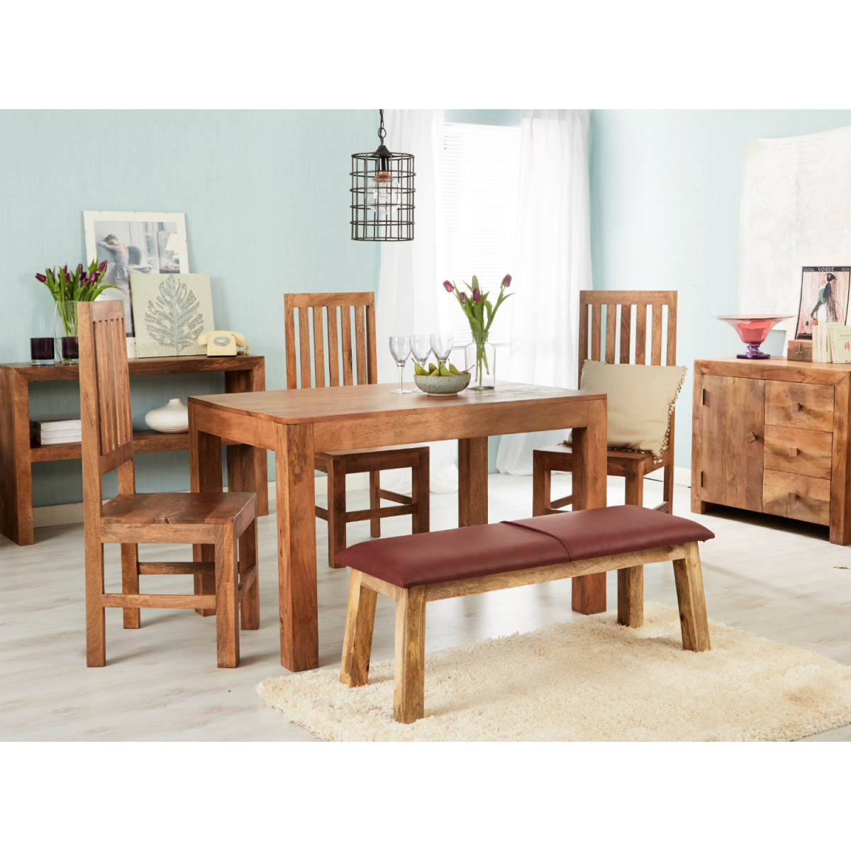 Toko Light Mango Small Dining Table