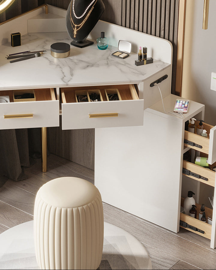 Raija Dressing Table, With USB Charger