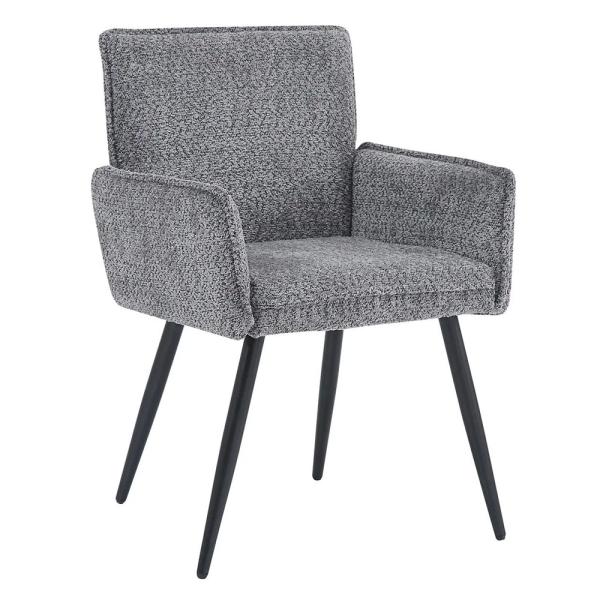Nova Grey Fabric Dining Armchair - Pair of 2