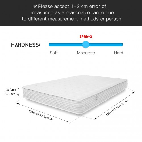 Memory Foam Quilted Sprung Mattress - Small Double Bed