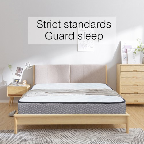Good Night Small Double Bed Memory Foam & Spring Mattress - Quilted, Hypoallergenic, Breathable Design with Lumbar Support