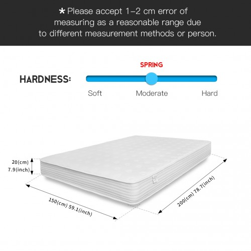 Memory Foam Quilted Sprung Mattress - Kingsize Bed