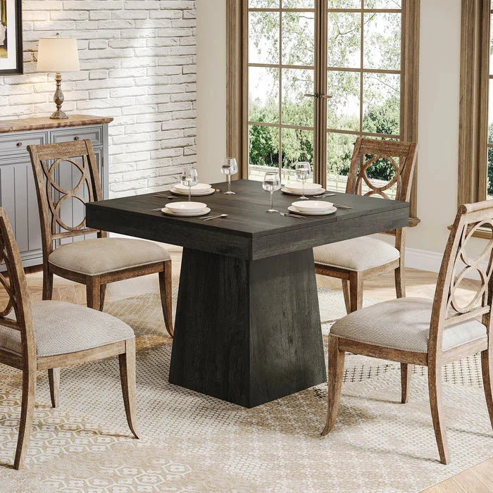 80cm Dining Table, Square Farmhouse Kitchen Table Dinner Table