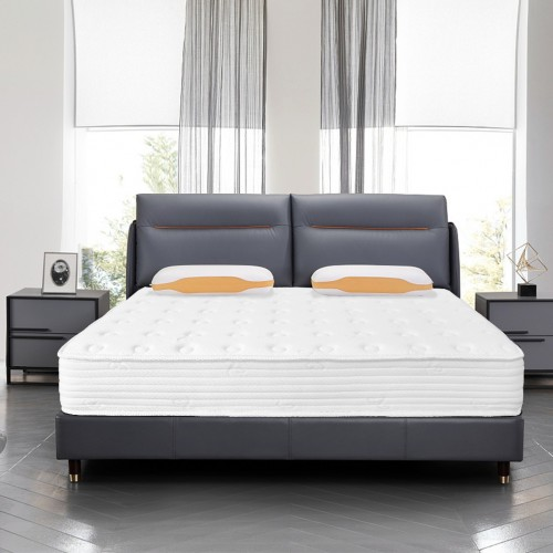 Memory Foam Quilted Sprung Mattress - Double Bed