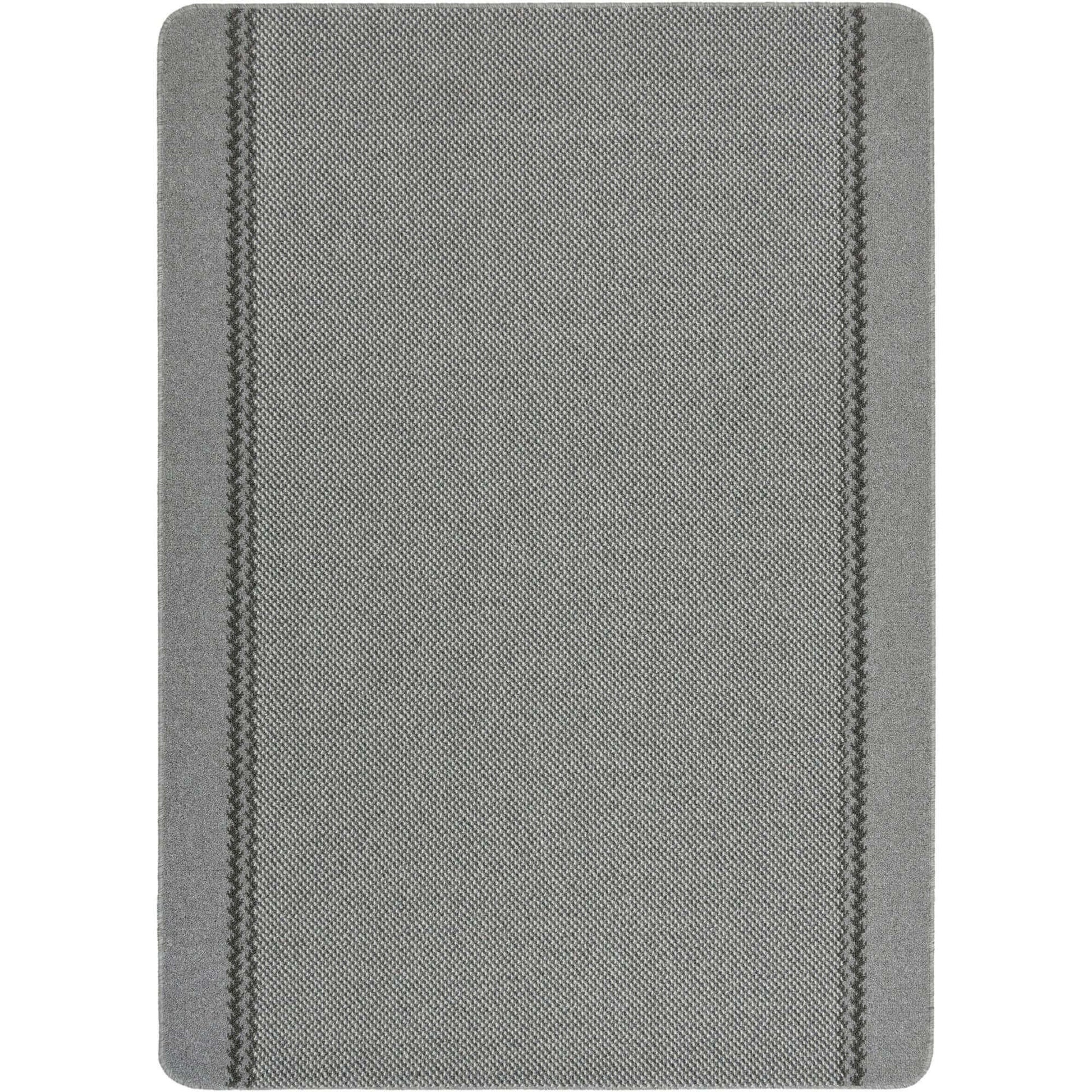 Washable Designer Bordered Grey Rug | 116G