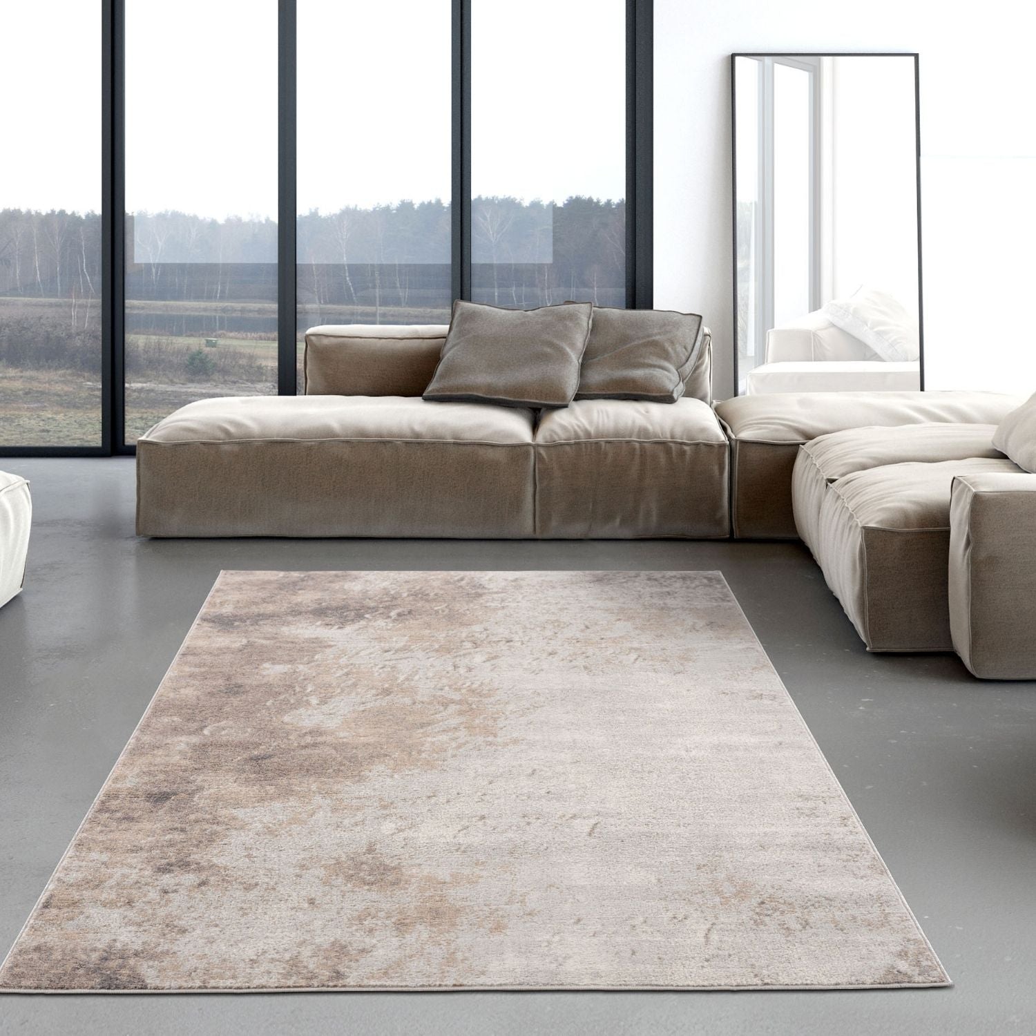 Montana Abstract Brown Rug | 3728