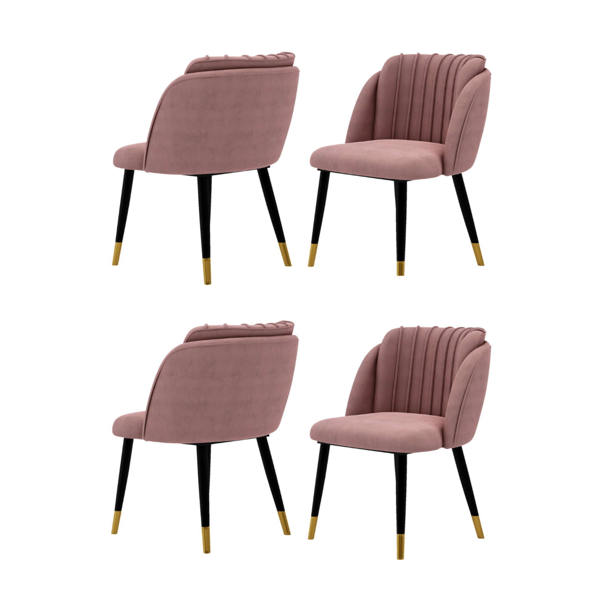 Milan velvet dining chair