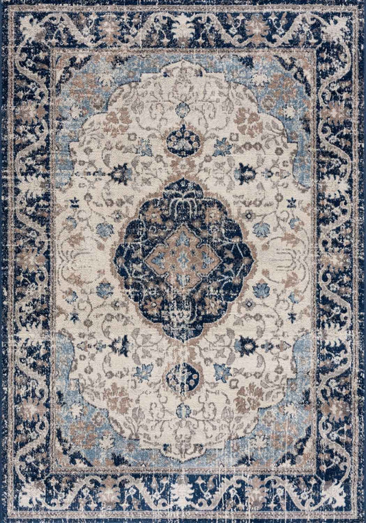 Vintage Oriental Blue Rug