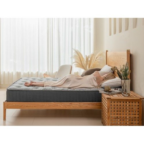 Good Night 18cm Medium Firm Memory Foam and Bonnell Spring Mattress – Pressure Relief, Cooler Sleep - Single Bed