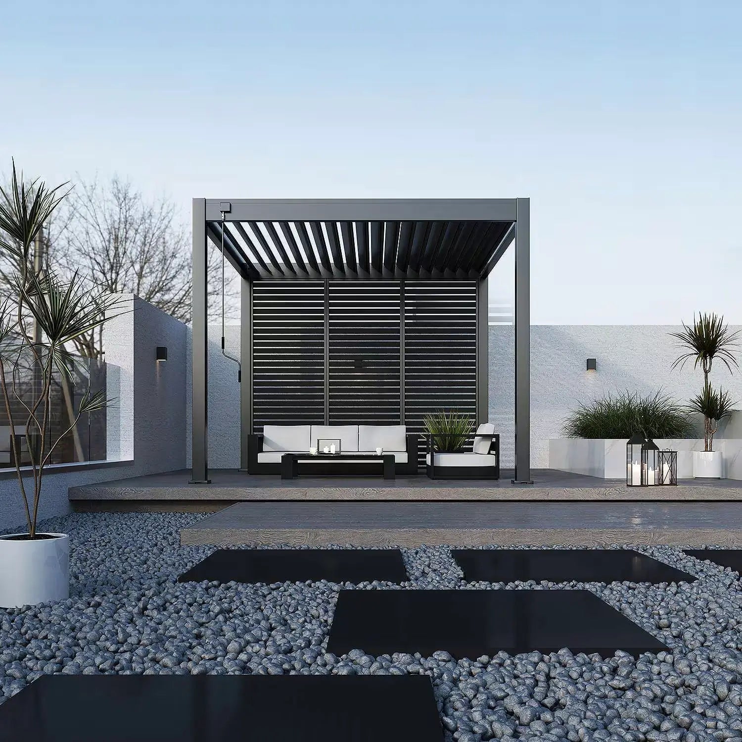 Aluminium Pergola 3m x 3m Free Standing