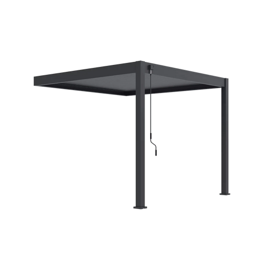 Aluminium Pergola 3m x 3m Wall Mounted