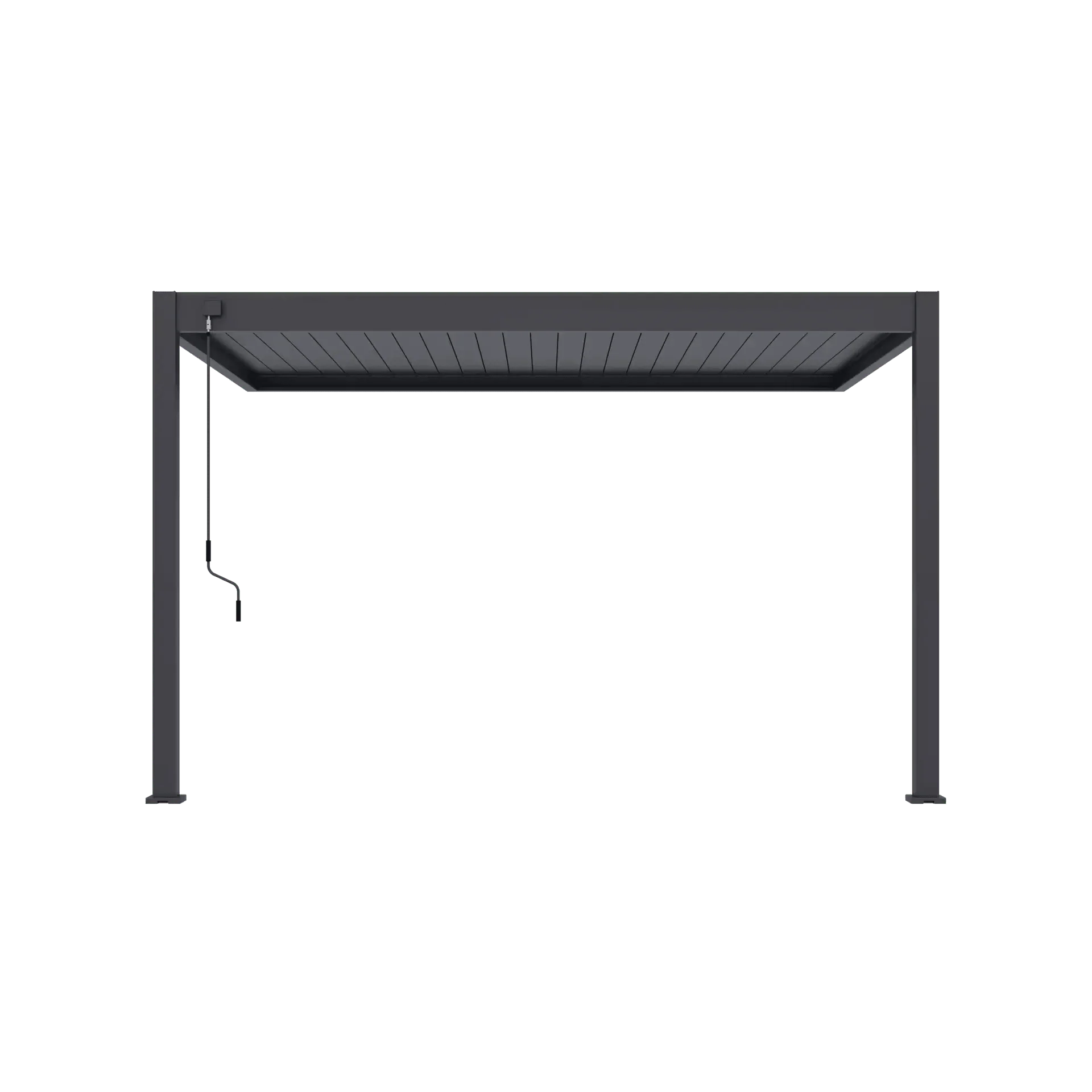 Aluminium Pergola 4m x 3m Wall Mounted