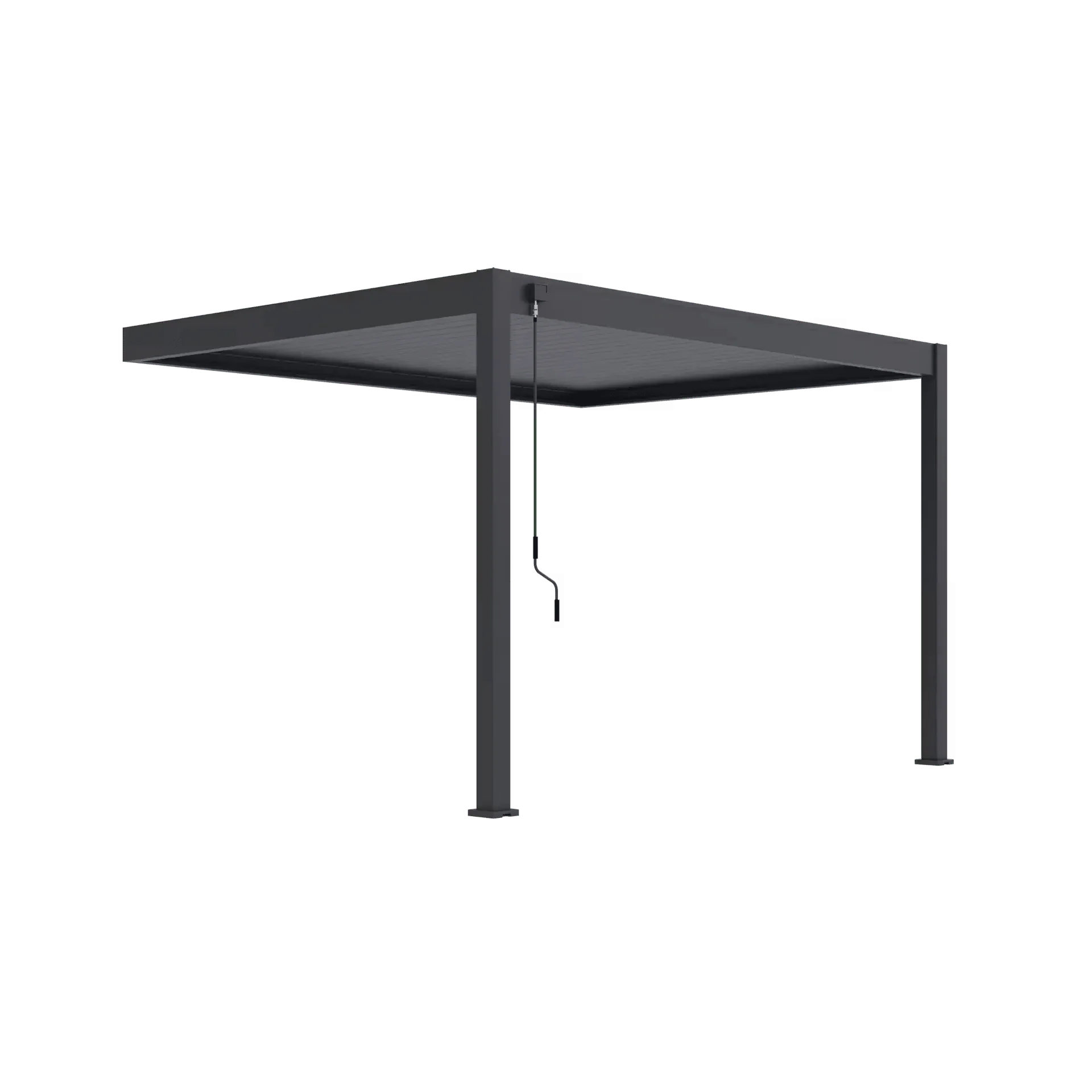 Aluminium Pergola 4m x 3m Wall Mounted