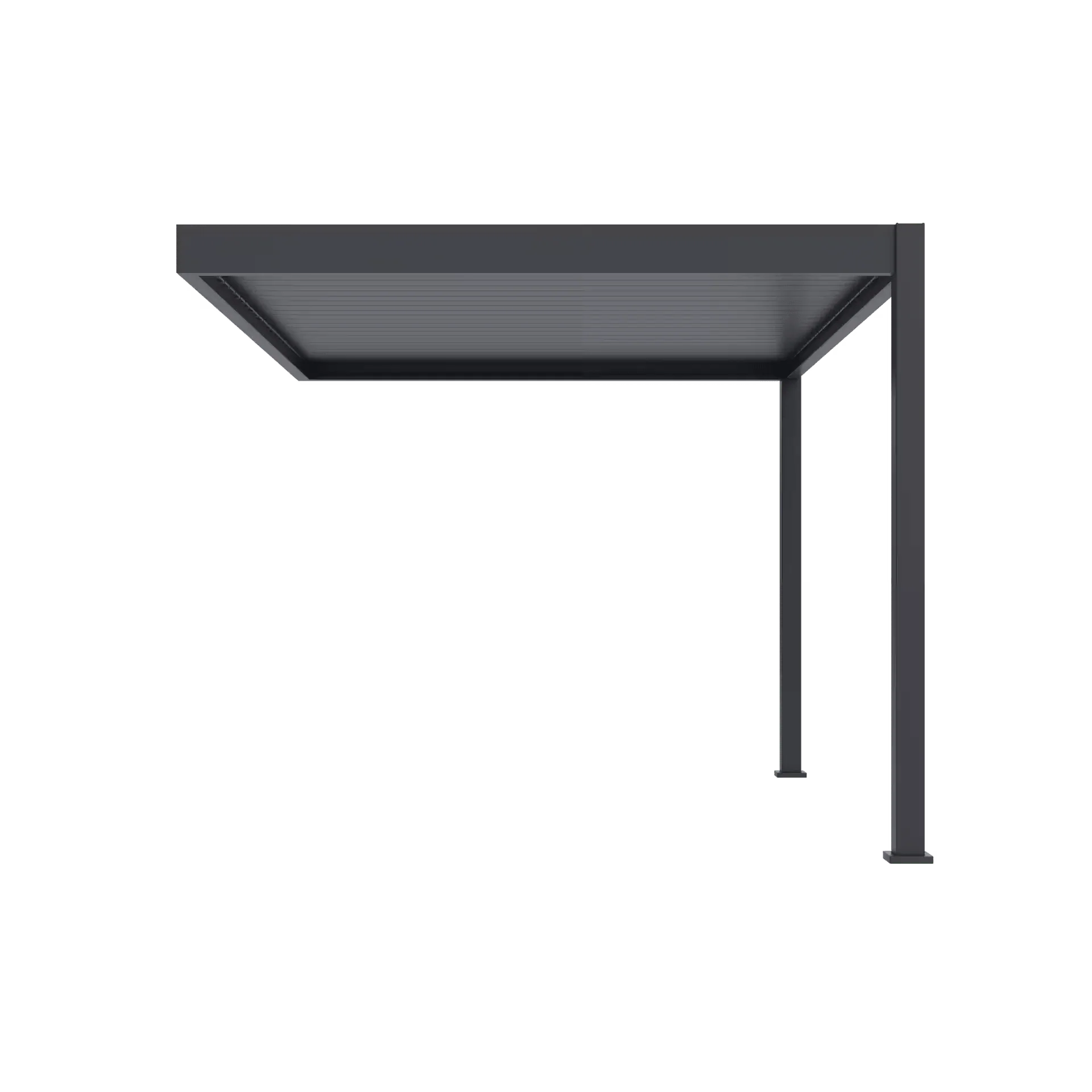 Aluminium Pergola 4m x 3m Wall Mounted