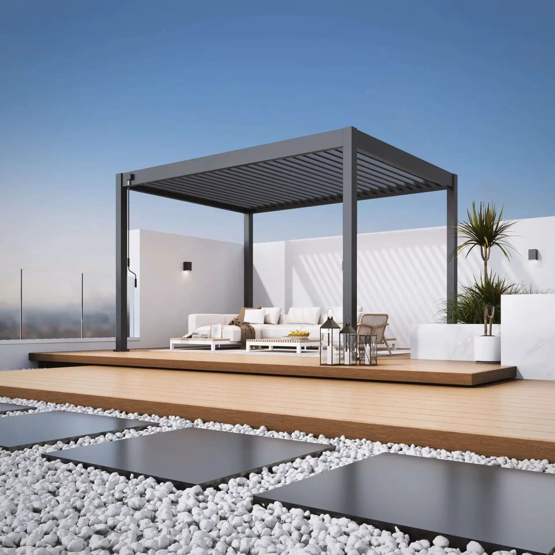 Aluminium Pergola 4m x 3m Free Standing