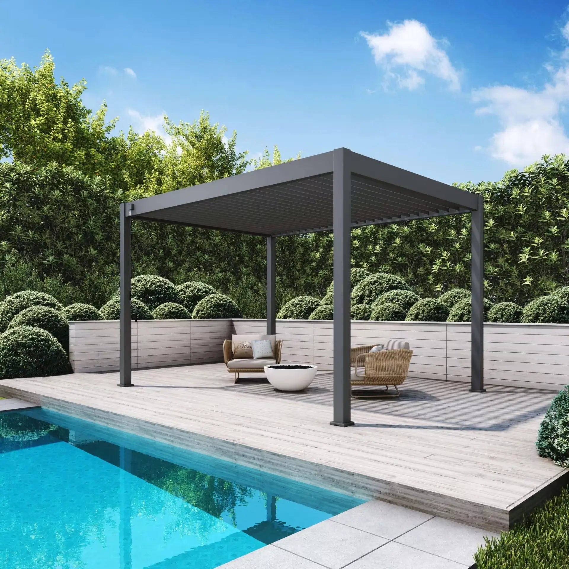 Aluminium Pergola 4m x 3m Free Standing