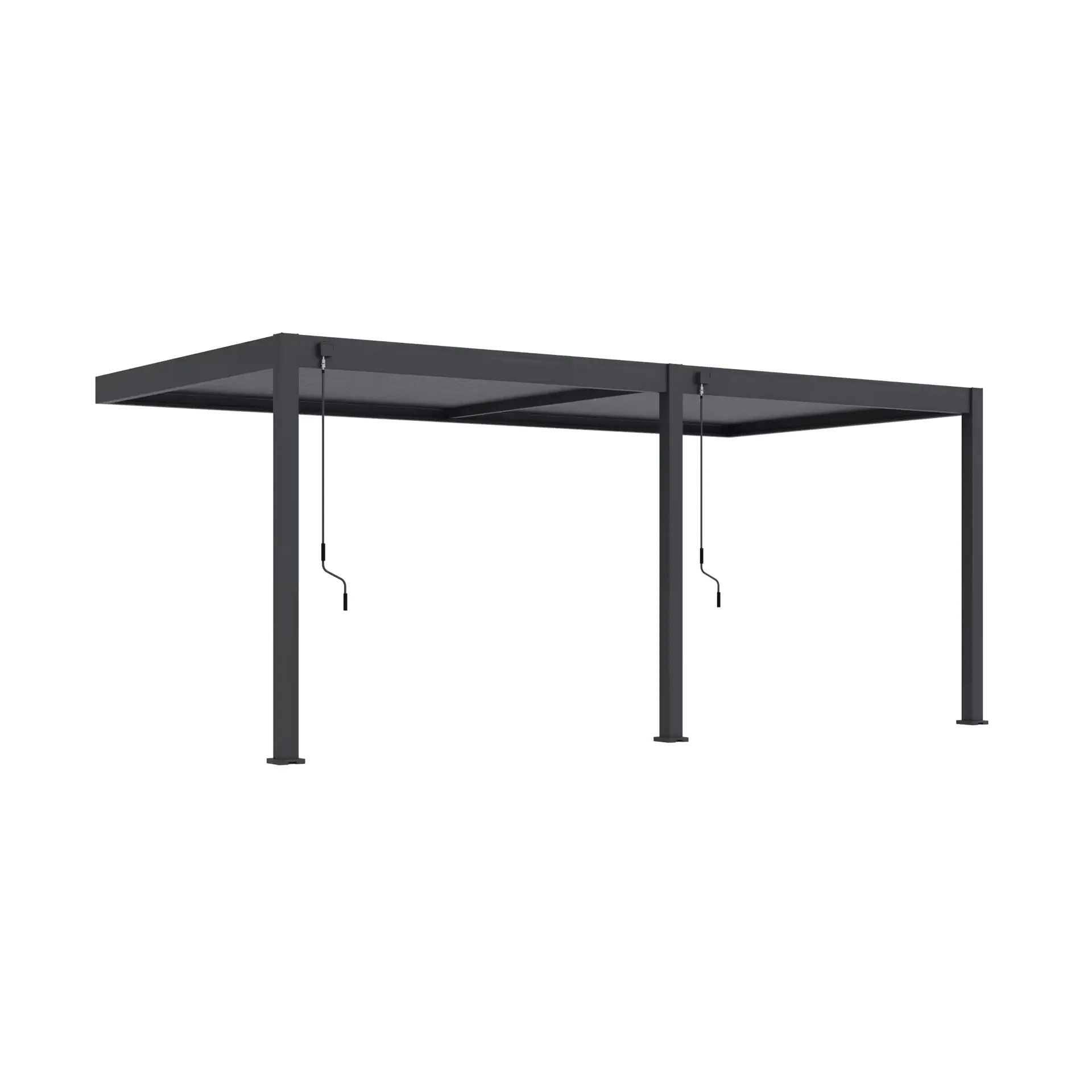 Aluminium Pergola 6m x 3m Wall Mounted