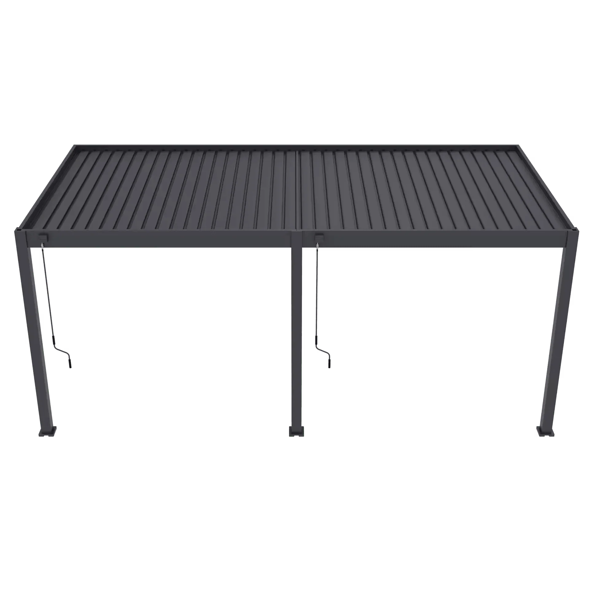 Aluminium Pergola 6m x 3m Wall Mounted
