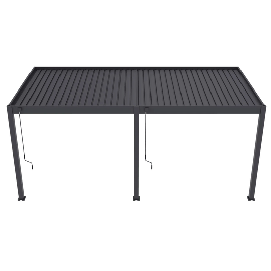 Aluminium Pergola 6m x 3m Wall Mounted