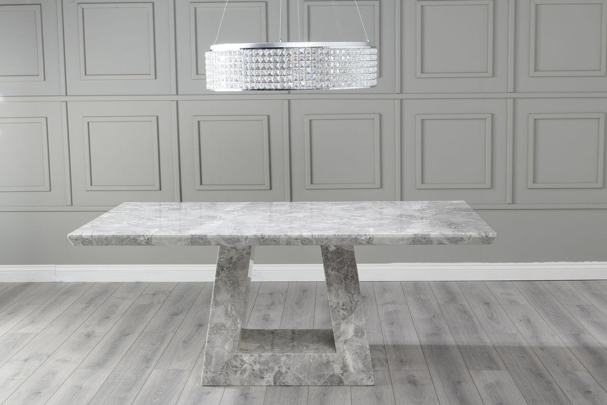 Hugo Grey Marble Dining Table - 200