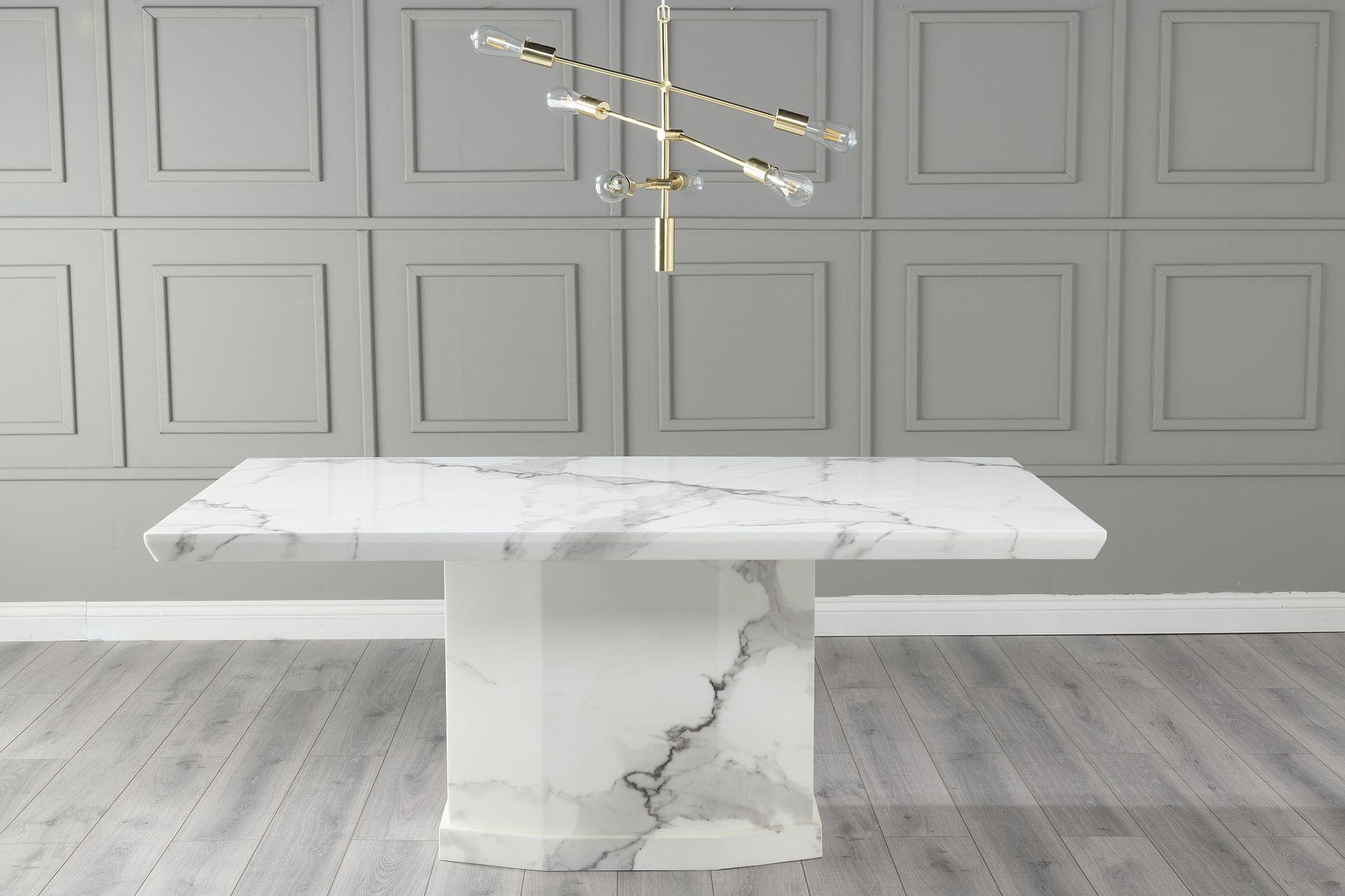 Athens White Marble Dining Table - 160cm