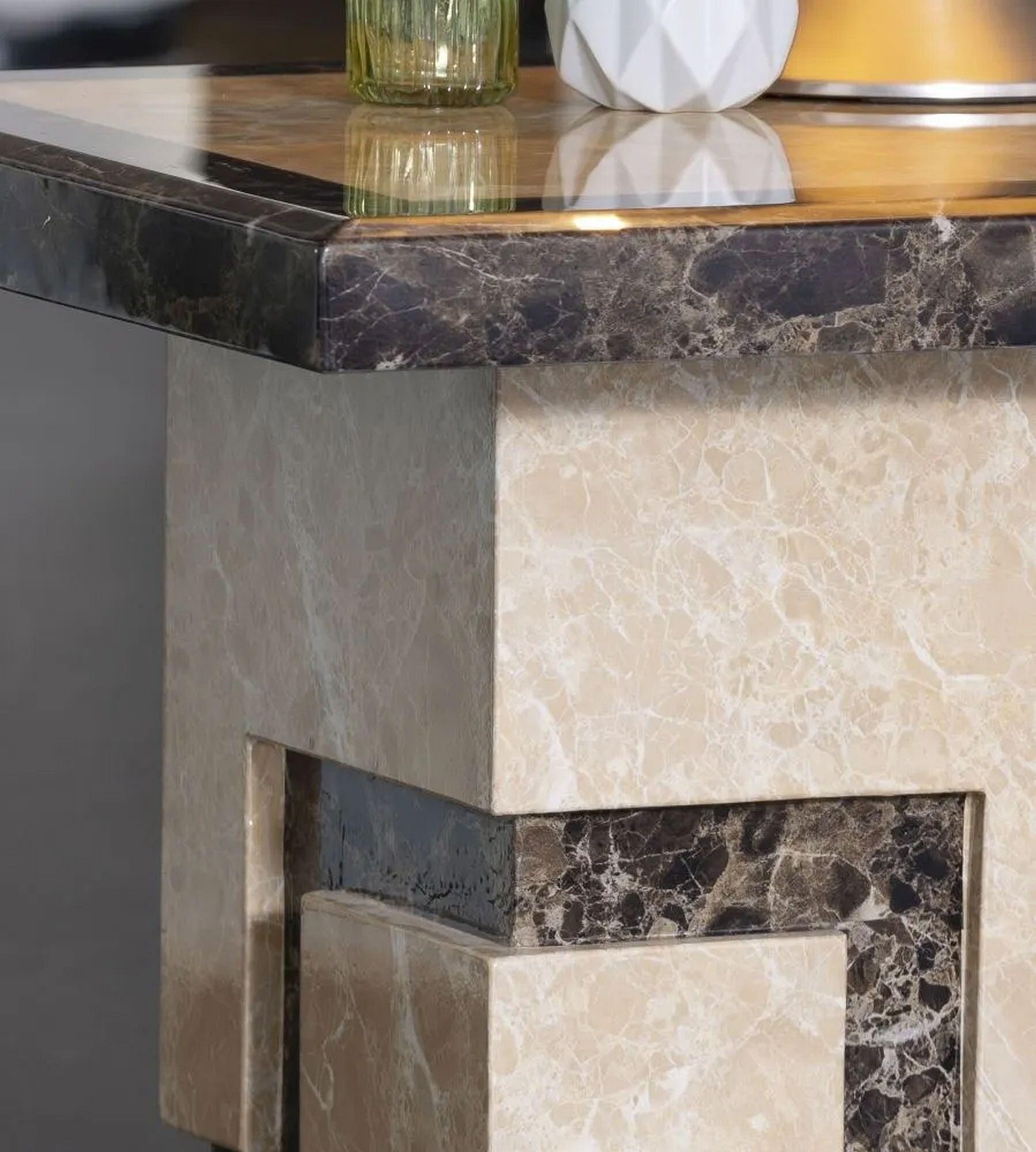 Venus Cream Marble Side Table
