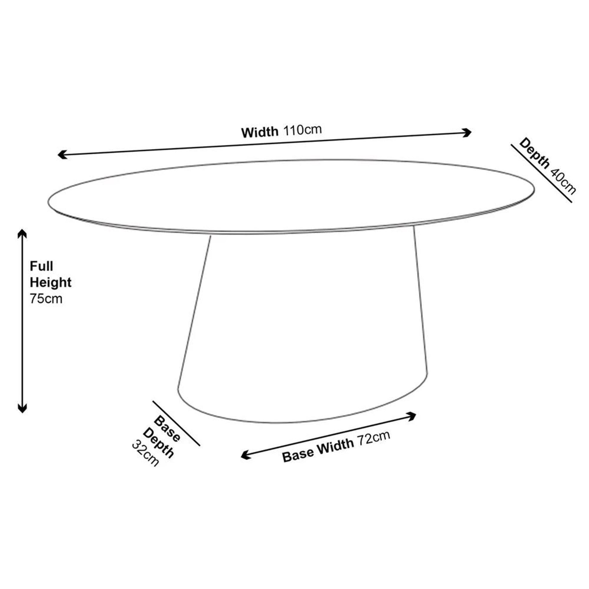 Whitby Oak Oval Console Table