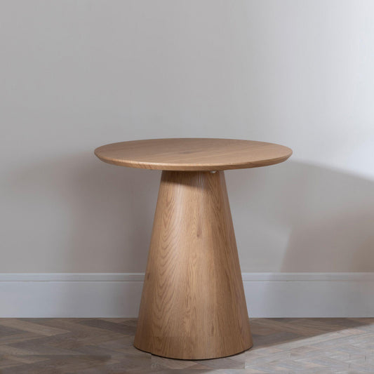 Whitby Oak Round End Table
