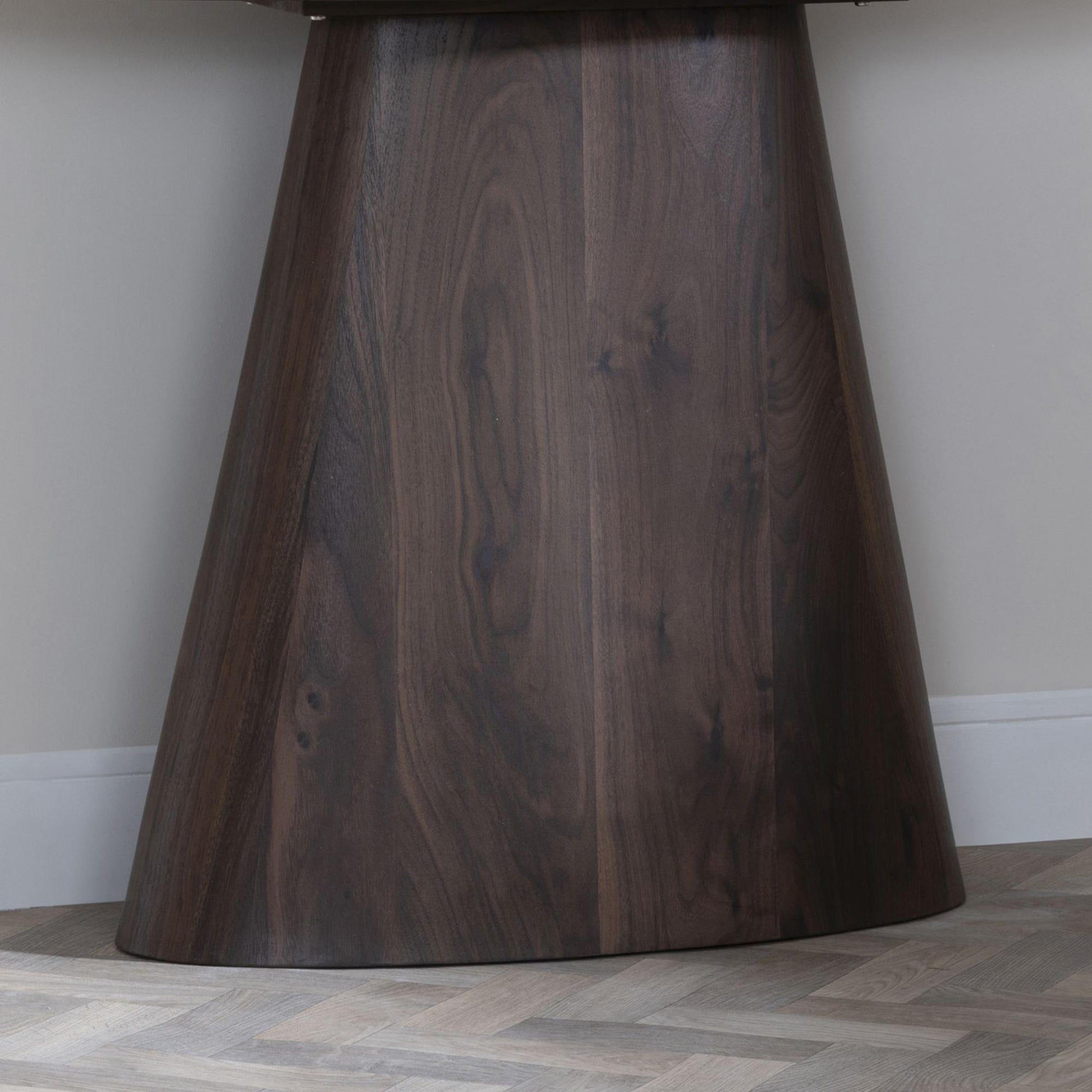 Whitby Walnut Oval Console Table
