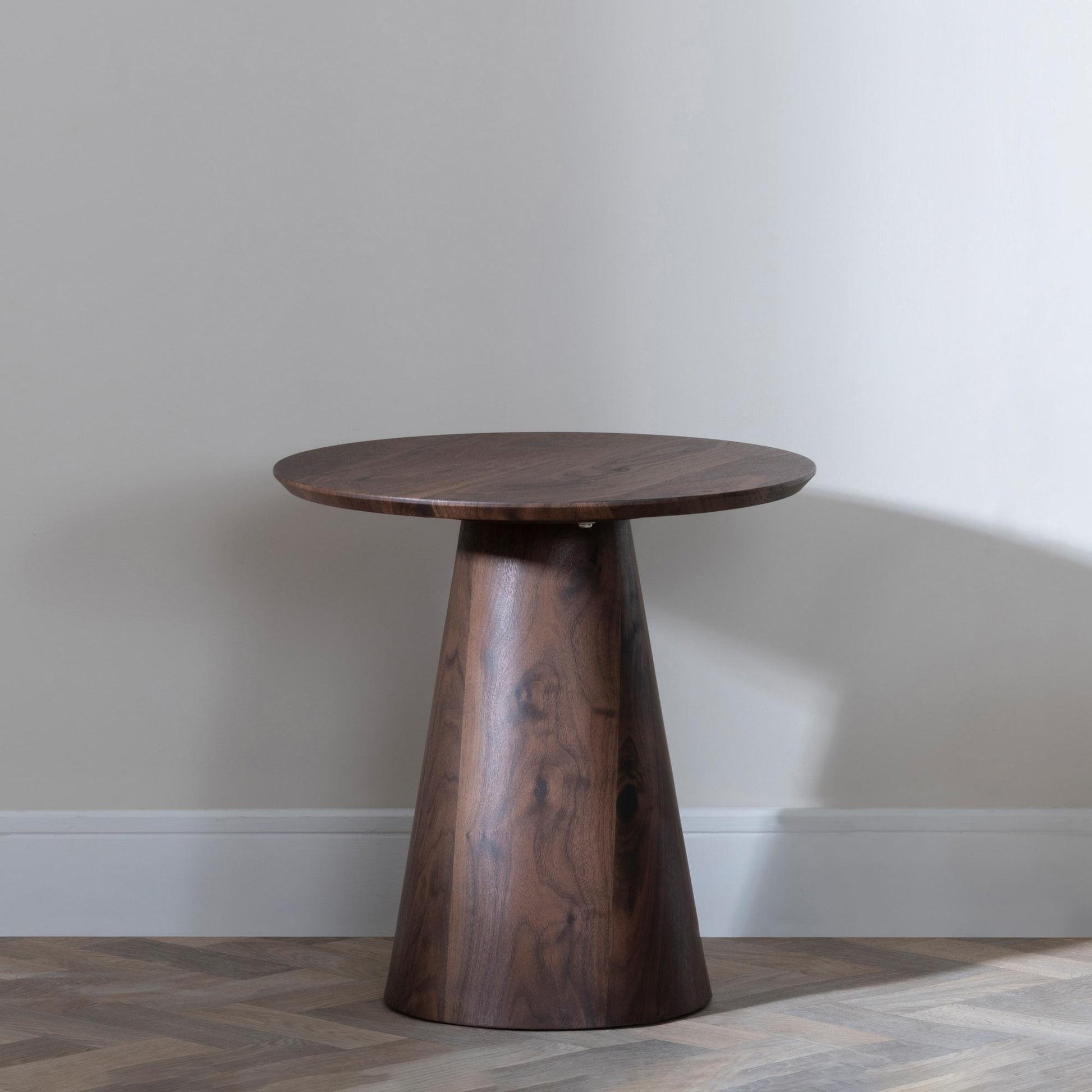Whitby Walnut Round End Table