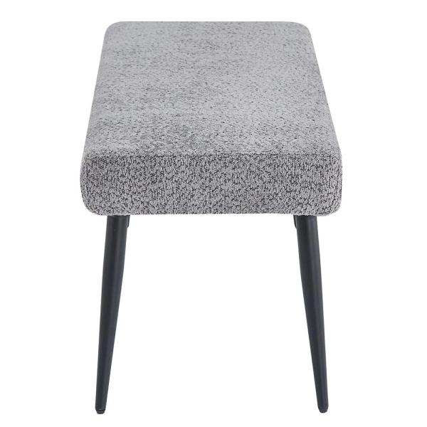 Nova Grey Fabric Dining Bench