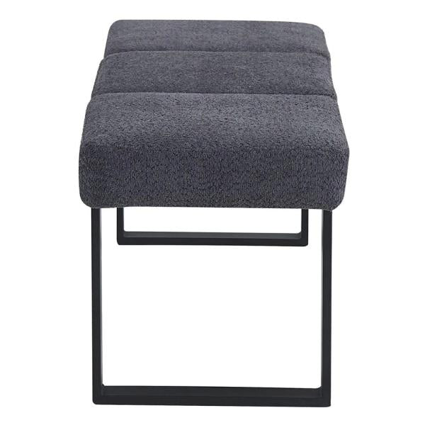 Bromley Dark Grey Fabric Dining Bench