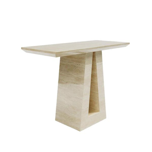 Pluto Beige Marble Console Table