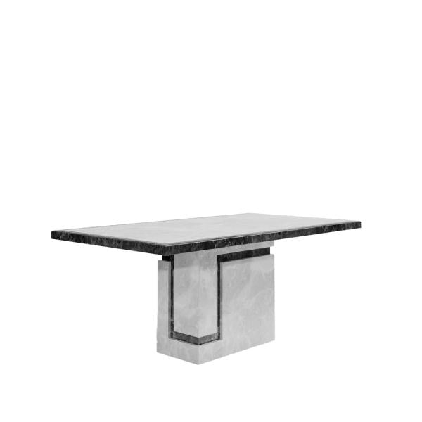 Venus Grey Marble Dining Table - 200cm