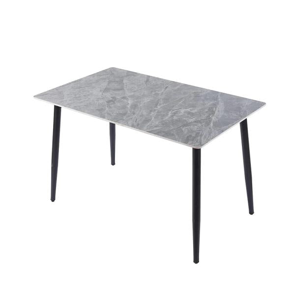 Celesto Compact 4 Seater Grey Ceramic Dining Table - 120cm